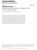 multidimensional economic complexity